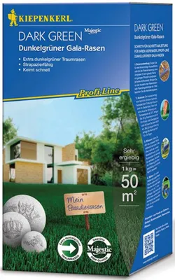 Produktbild von Kiepenkerl Grüner Gala Rasen 1 kg Profi-Line Dark Green