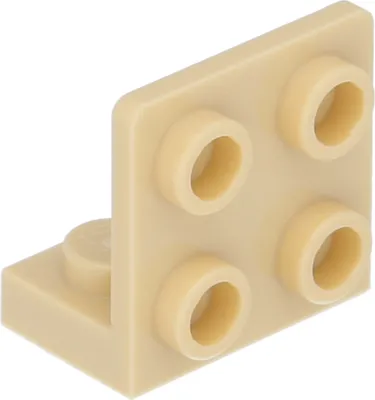 Image de Angle LEGO : 25 équerres 1x2/2x2, 90°, beige
