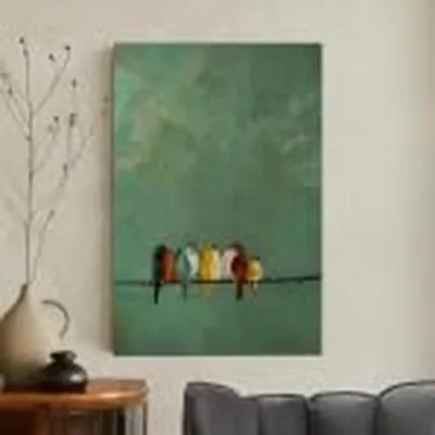 Image de Œuvre d'art murale vintage représentant des fleurs, encadrée (40x60 cm)