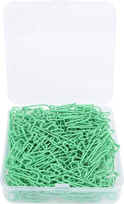 Produktbild von 100 Stück Papierclips Krokodilförmige Edelstahlpapierklammern für die Sortierung des Dokuments der Büroschule