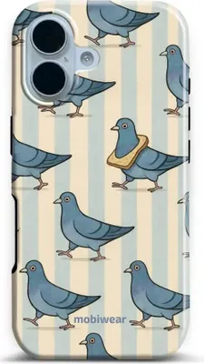 Zdjęcie produktu dla Etui na telefon komórkowy iPhone 17, Mobiwear Elite Pro, Blue Doves