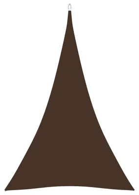 Produktbild von Sonnensegel Dreieck Sonnenschutz Beschattung Windschutz für Garten Terrasse Balkon UV-beständig wasserdicht mit Befestigungsseilen Braun 4 x 5 x 5 m