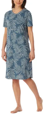 Produktbild von Schiesser Damen Nachthemd Kurzarm Baumwolle Modal Sleepshirt Bigshirt - Comfort