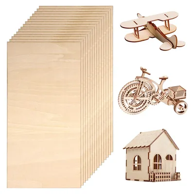 Obrázek produktu pro 15 kusů překližkových desek o rozměrech 200 x 100 x 1,5 mm, určených pro laserové projekty