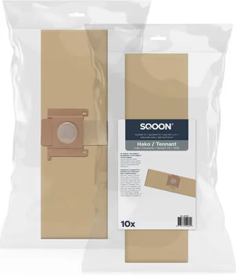Productafbeelding van SQOON® Stofzuigerzakken Geschikt voor Hako Compacto - Papier - 10 Stuks
