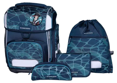 Produktbild von Schneiders Schulranzen Ergolite Set 9-teilig Reflective Limited Edition Cool Pool petrol