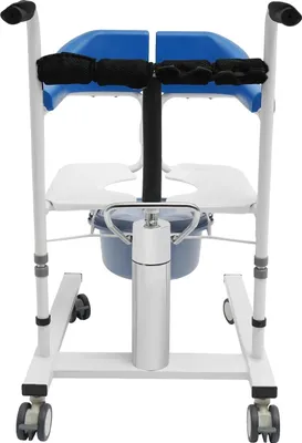 Image de Chaise élévatrice hydraulique, Design convivial, Construction robuste, Bleu