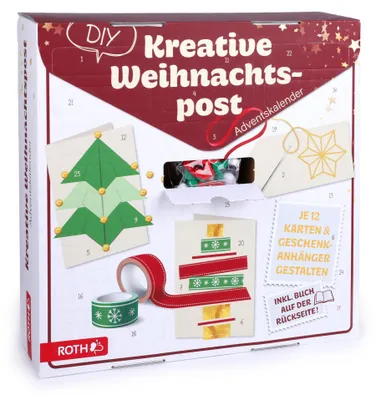 Produktbild von Bastel-Adventskalender ROTH 24 Bastelsets kreative Weihnachtspost DIY Basteln