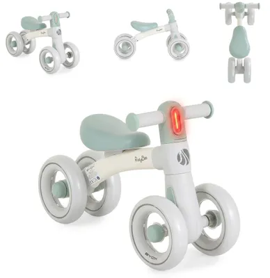 Produktbild von Byox Laufrad RollyBoo 10 Zoll EVA-Reifen Stoßdämpfer Beleuchtung 4 Räder grün