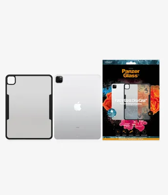 Image de Panzerglass Clearcase Etui Antibactérien Pour Ipad Pro 11 2018 / 2020 / 2021 - Clair et Noir