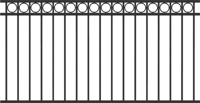 Produktbild von Zaunsystem Circle Zaunfeld-anthrazit-1000 mm