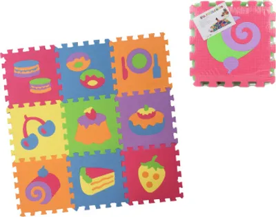 Immagine prodotto di Puzzle in schiuma 9 pezzi cibo