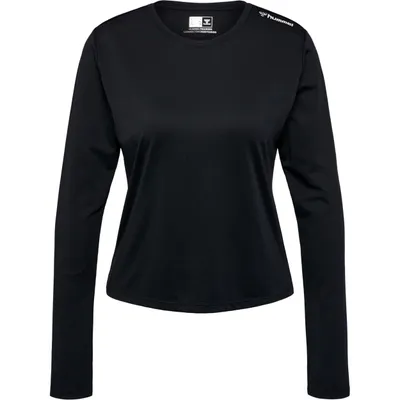 Image de Hummel Hmlmt Aura Mesh T-Shirt L/S - black, Taille:L
