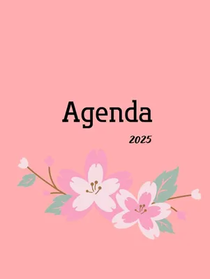 Imagen del producto de Agenda 2025 con planificación mensual, semanal y diaria
