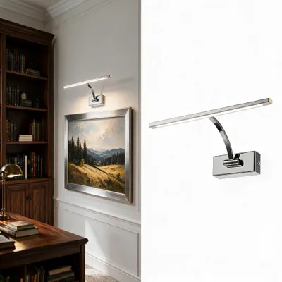 Productafbeelding van BARCELONA LED, LED-wandlamp, 6W, chroom, verstelbaar (270 graden), 2700K
