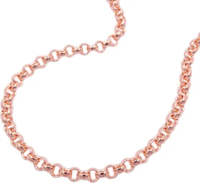 Produktbild von 2,5mm Erbskette Halskette Collier aus 14Kt 585 Gold Rotgold 45cm
