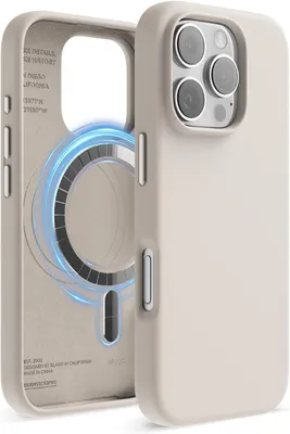 Produktbild von Elago MagSafe Silikonhülle für iPhone 16 Pro Stone