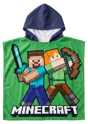 Productafbeelding van Minecraft badjas voor kinderen – zacht en absorberend