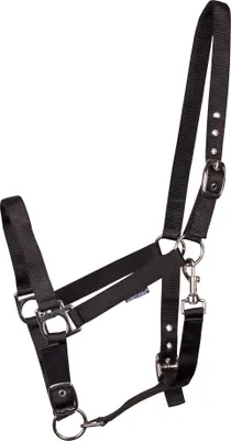 Produktbild von Harrys Horse Halfter Basic 3 x verstellbar schwarz, Größe:Full