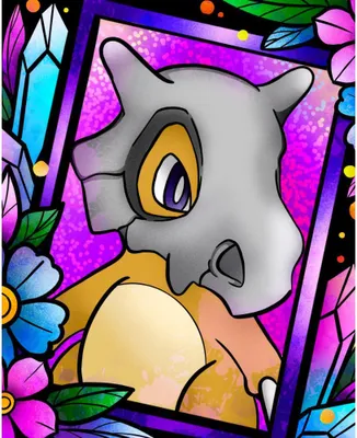 Immagine prodotto di pittura per numeri con cornice Pokemon Cubone 40x50 cm quadri