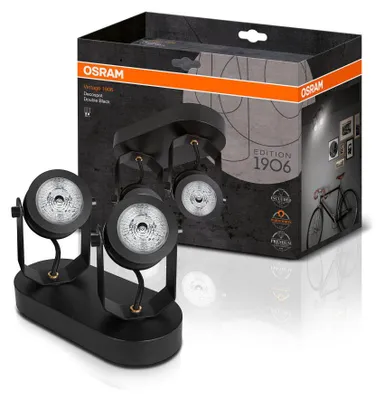 Produktbild von Osram Vintage 1906, 2 Glühbirne(n), GU10, 2700 K, IP20, Schwarz