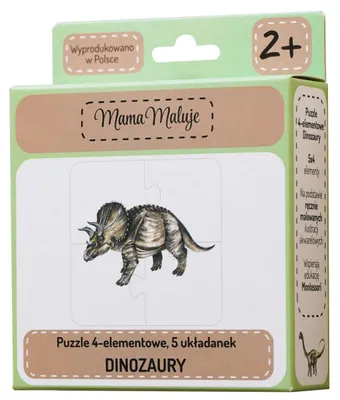 Produktbild von Puzzle Dinozaury 4 elementowe dla dzieci