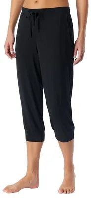 Produktbild von Schiesser Mix & Relax Schlafanzug Hose Fließend softe Single Jersey Qualität, Glatter Bund mit Bindeband, Seitliche Taschen und elastischer Komfort schwarz 46