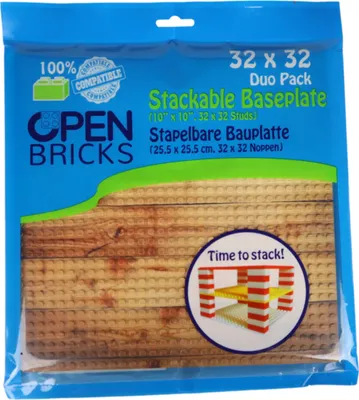 Produktbild von Open Bricks Baseplate 32x32 wooden floor 0 0 STK