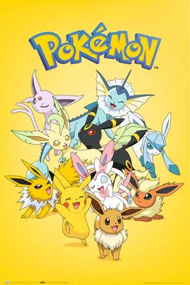 Produktbild von Maxiposter Pokemon Evolucione 61x91,5 cm