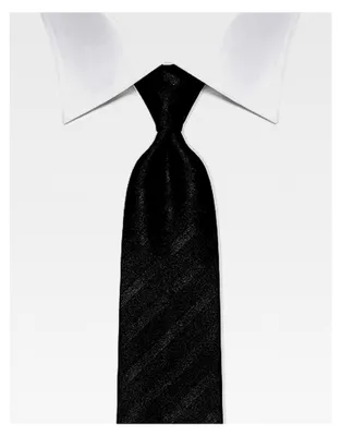 Produktbild von Herren Krawatte aus reiner Seide, ton-in-ton gestreift, für Anzug und Hemd, 8 cm schmal/breit, geeignet für Business und Hochzeit