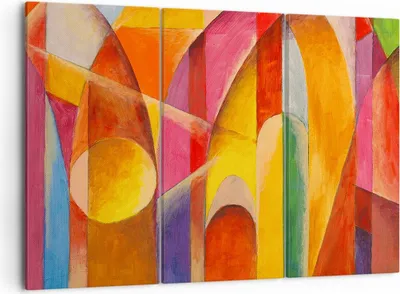 Produktbild von Bild auf Leinwand - Leinwandbild - Abstraktion modern - 105x70cm - Wand Bild - Wanddeko - Leinwanddruck - Bilder - Kunstdruck - Wanddekoration - Leinwand bilder - Wandkunst - CE105x70-3619