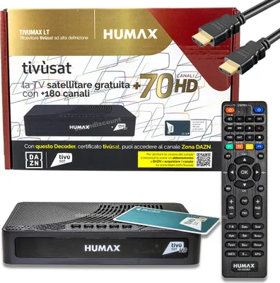 Produktbild von HUMAX TiVUMAX LT Ricevitore Tivusat HD + Smartcard Aktiviert HD Receiver PVR Rea