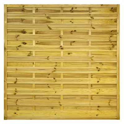 Produktbild von Ligna Gard Dichtzaun Lausanne gerade 180x180 cm Holzzaun Kiefer Kesseldruckimprägniert 44x44 mm Rahmen