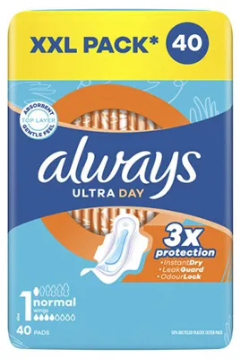 Produktbild von Ultra Day Normal Quatro Damenbinden 40 Stü ck
