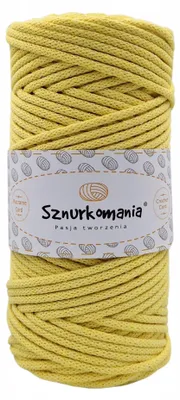 Produktbild von Sznurkomania Baumwollkordel Makramee 3mm 100m Gelb