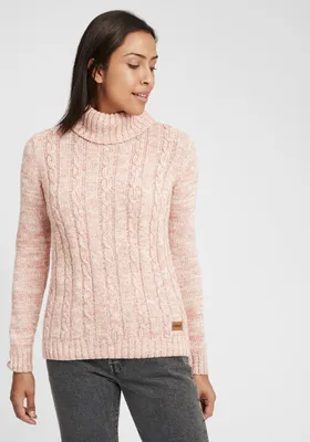 Produktbild von OXMO OXPhilipa Damen Rollkragenpullover Pullover mit Rollkragen 100% Baumwolle Regular fit