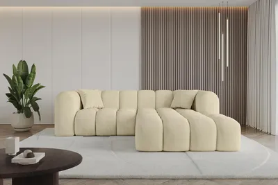 Produktbild von ALTDECOR Ecksofa in L-Form OLEA-L1 - 231x173x74 cm Beige - Corner Sofa Bett Eckcouch Couch Wohnlandschaft Cauchsofa