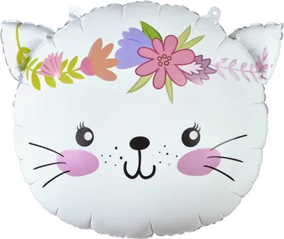Produktbild von Kätzchen-Folienballon 44x35 cm (Kopf)
