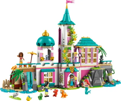 Produktbild von LEGO ? Disney Princess Schloss & königliche Haustiere – Set mit detaillierter Innenausstattung – inkl. Arielle, Rapunzel, Mulan, Jasmin & Vaiana Mini-Figuren – Geschenk für Kinder ab 6 Jahren – 43267