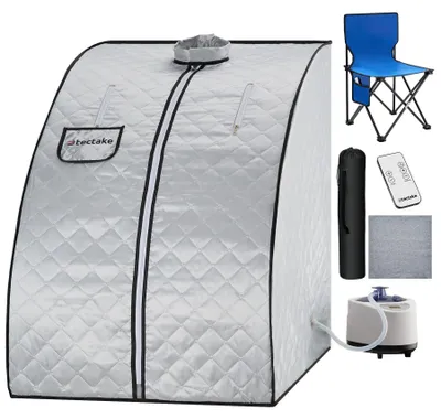 Obrázek produktu pro Mobilní parní sauna ThermaLuxe II, 1000 W, 15 teplotních stupňů - šedomodrá