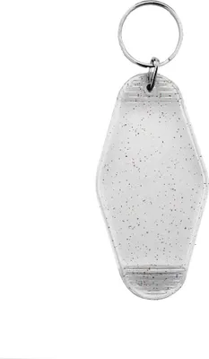 Produktbild von CombiCraft Hunter Hotel Schlüsselanhänger Transparent Glitzer, 45x88mm - 10 Stück