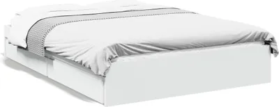 Obrázek produktu pro vidaXL Rám postele se zásuvkami bílý 140x190 cm materiál na bázi dřeva