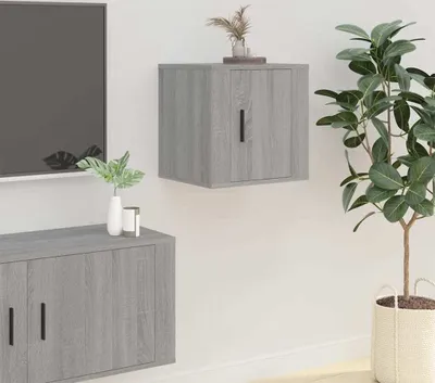 Produktbild von The Living Store TV-Wandschrank Grau Sonoma 40x34,5x40 cm