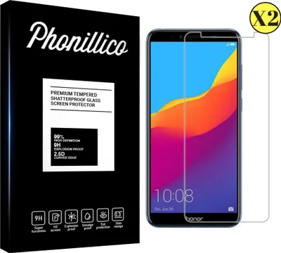 Image de Verre trempé pour Huawei Y5 2018 [2 pièces] Protection d'écran Screen Protector Film Anti-rayures verre résistant Phonillico®