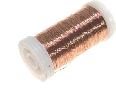 Produktbild von 100g Myrtendraht Dekodraht Ø0,3mm ca.160m Basteldraht Dekolackdraht Lackdraht, Farbe:kupfer
