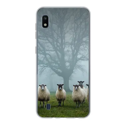 Produktbild von MuchoWow® Handyhülle Schutzhülle Hülle für Samsung Galaxy A10 Schaf - Baum - Nebel Silikon Softcase Handy Hülle - Schutzhülle
