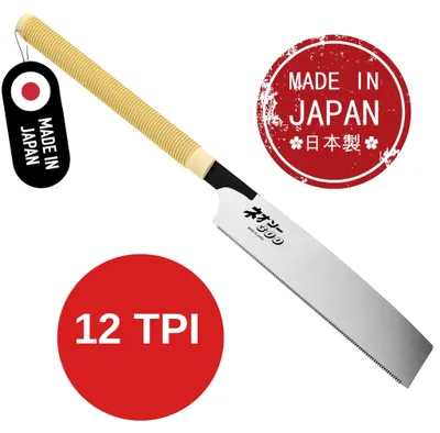 Produktbild von FAMEX 5542 Profi Japansäge 300mm,  Japan - mit hochwertigem Rattangriff – 12 TPI