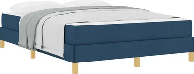 Immagine prodotto di Letto a molle con materasso Blu 160 x 200 cm Tessuto