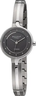 Produktbild von Regent Metall Damen Uhr Armbanduhr Quarz silber Metallarmband D2URF1335