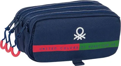 Image de Trousse Safta Large Triple Benetton bleue pour homme, taille unique
